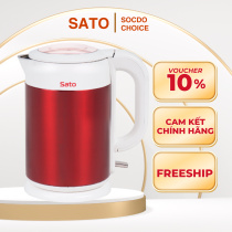 Ấm siêu tốc Sato 17ST35(D), dung tích 1.8L, đun sôi nhanh, thiết kế đẹp