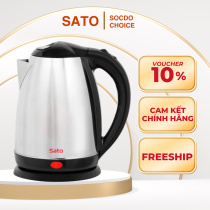 Ấm siêu tốc Sato 17ST47, dung tích 1.8L, đun nước tiết kiệm, an toàn