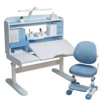 Bàn học sinh thông minh đa năng, nâng hạ tay quay, điều chỉnh góc nghiêng, chống cận P100 kèm đèn SAKAWIN