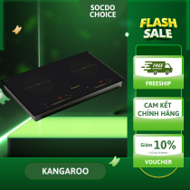 Bếp điện từ đôi Kangaroo KG858I, nấu ăn nhanh, an toàn tiết kiệm điện