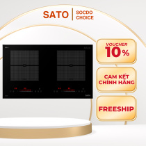 Bếp đôi Sato SIH368 N3 (B), khả năng nấu đa năng, thiết kế hiện đại, bền bỉ