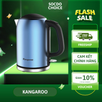Bình đun siêu tốc inox 1.7L Kangaroo KG17K1, đun nhanh, dung lượng lớn