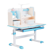 Bộ bàn học chống gù Sakawin BV08, Khung thép sơn tĩnh điện bền bỉ, Thiết kế giá sách rộng lớn cho bé từ 3-15 tuổi