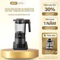 Combo Máy Xay Nấu Đa Năng OLIVO X24 PRO - Máy Vắt Cam OLIVO CJ12, Đa Năng Tiện Dụng, Dung Tích 1.2L