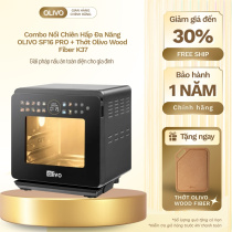 Combo Nồi Chiên Hấp Đa Năng OLIVO SF16 PRO + Thớt Olivo Wood Fiber K37_ Giải pháp nấu ăn toàn diện cho gia đình