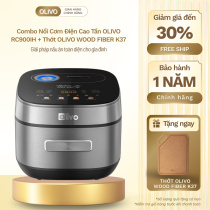 Combo Nồi Cơm Điện Cao Tần OLIVO RC900IH + Thớt OLIVO WOOD FIBER K37, Giải pháp nấu ăn toàn diện cho gia đình