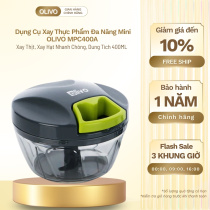 Dụng Cụ Xay Thực Phẩm Đa Năng Mini OLIVO MPC400A – Xay Thịt, Xay Hạt Nhanh Chóng, Dung Tích 400ML