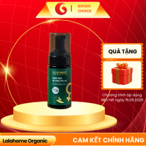 Dung dịch vệ sinh phụ nữ LALAHOME ORGANIC, dung tích 100ml dạng bọt, tinh chất trà xanh, khổ qua rừng