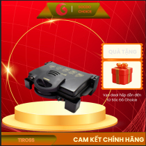 Kẹp nướng điện Tiross TS965 1900W, 2 mặt nướng, khay chống dính, 6 mức nhiệt, nướng sandwich, thịt