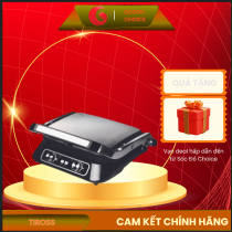 Kẹp Nướng Sandwich Tiross TS9662 2100W Rãnh Chống Dính Đa Năng