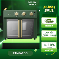 Lò chiên không dầu cơ 25L Kangaroo KG25AF2A, chiên nướng tiện lợi, dung lượng lớn