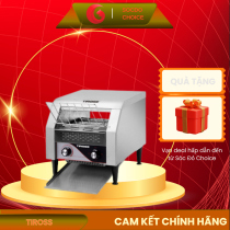 Lò nướng băng chuyền Tiross TS9665 2200W, 4 thanh nhiệt, 7 tốc độ, khay hứng, nặng ~12 kg, inox bền, dễ vệ sinh