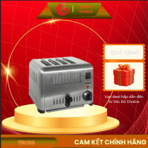 Lò nướng bánh mì 4 ngăn Tiross TS9666 1800W, hẹn giờ, khay hứng vụn, 4 thanh nhiệt, nướng nhanh