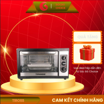 Lò nướng điện Tiross TS9607 28L 1500W, hẹn giờ 60 phút, khay hứng mỡ, 2 thanh nhiệt, nướng đa năng