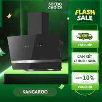 Máy hút mùi kính vát 70cm Kangaroo KG1361, hút mạnh mẽ, khử mùi hiệu quả