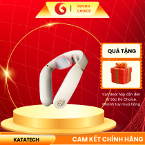 Máy massage cổ thư giãn KATA SKG 4098-3 xung kép TENS & EMS, chườm nóng ánh sáng đỏ