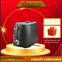 Máy nướng bánh mì 2 ngăn Tiross TS9659 800W, hẹn giờ, khay hứng vụn, 3 chức năng, nướng nhanh