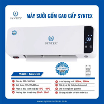 Máy Sưởi Gốm Treo Tường Syntex SG2268 - Công Nghệ Đức, Sưởi Ấm An Toàn Cho Phòng Tắm, Phòng Ngủ