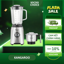 Máy xay sinh tố Kangaroo KGBL8002, công suất cao, xay đá sinh tố bền bỉ