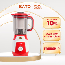 Máy xay sinh tố Sato MX4306A, dung tích 1.4L, xay nhuyễn, bền bỉ