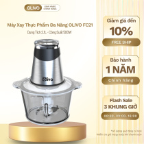 Máy Xay Thực Phẩm Đa Năng OLIVO FC21 - Dung Tích 2.1L - Công Suất 500W