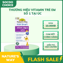 Nature's Way Kids Smart Infant Drops VD3 - Hỗ trợ bổ sung Vitamin D3 cho trẻ - Hộp 13ml