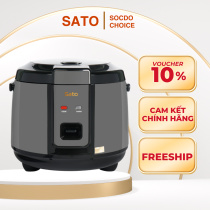 Nồi cơm điện Sato 18F058.N, dung tích 1.8L, nấu cơm thông minh, an toàn