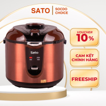 Nồi cơm điện Sato 18Q015.N, dung tích 1.8L, nấu cơm nhanh, bền bỉ