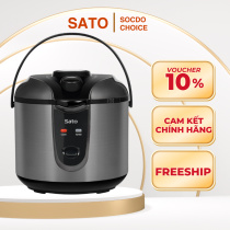 Nồi cơm điện Sato 18Q016.N, dung tích 1.8L, nấu cơm ngon, tiết kiệm điện