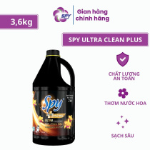 Nước Giặt Xả 2 Trong 1 SPY Ultra Clean NGX Tím - Sạch Sâu, Lưu Hương Lâu - 3.6kg
