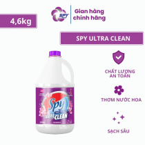 Nước giặt xả 2 trong 1 SPY Ultra Clean, sạch sâu, hương thơm lâu, 4.6kg
