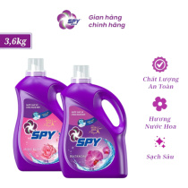 Nước Giặt Xả SPY Deep Clean Công Nghệ Mới Can 3,6kg, Nước Giặt Xả Cao Cấp Sạch Sâu Thơm Lâu
