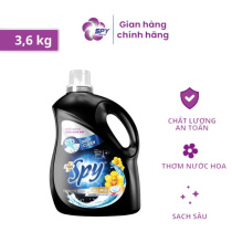 Nước Giặt Xả SPY Deep Clean Plus Hương Tím, Công Nghệ Sạch Sâu, Lưu Hương Bền Lâu, Can 3.5L