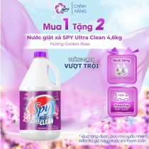 Nước giặt xả SPY dung tích 4.5L, hương thơm cực lâu Nước giặt xả SPY dung tích 4.5L, hương thơm cực lâu