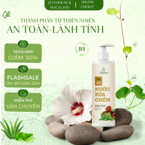 Nước rửa chén Julyhouse chiết xuất từ Bồ hòn và tinh dầu Bạc hà khử mùi, lành tính 500ml