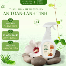 Nước tẩy bồn cầu vệ sinh toilet đa năng Julyhouse 480ml chiết xuất Bồ Hòn và tinh dầu sả chanh làm sạch khử mùi hiệu quả