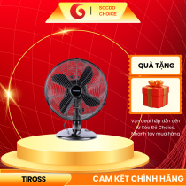 Quạt bàn Tiross TS952 – 30cm, 3 tốc độ gió, toàn thân kim loại sơn tĩnh điện