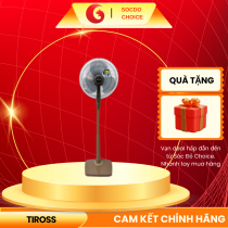 Quạt đứng Tiross TS9184 – Điều khiển từ xa, 4 tốc độ gió, 3 chế độ gió, công suất 55W, kiểu dáng hiện đại.