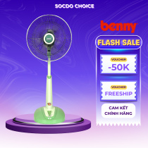 Quạt lửng Benny BF-41SL, 60W, chiều cao điều chỉnh, gió mạnh, bảo hành motor 2 năm