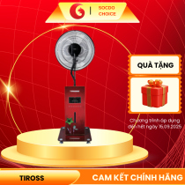 Quạt phun sương TIROSS TS891, công suất 90W, điều khiển cảm ứng, làm mát kép, phun sương , thiết kế hiện đại