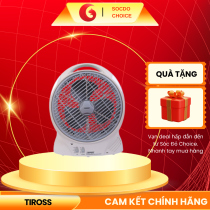 Quạt tích điện đa năng Tiross TS9172 – pin 6000mAh, motor không chổi than, 2 đèn LED chiếu sáng, sạc USB tiện lợi