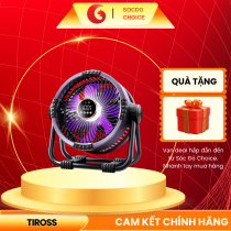 Quạt tuần hoàn không khí TS2285 pin 20.000mAh, động cơ tua-bin, đèn 2 chế độ, 4 tốc độ gió, đa năng camping