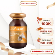 Viên uống giảm cảm cúm Garlic Oil 3000mg Spring Leaf Giúp làm dịu triệu chứng cảm lạnh & cúm thông thường 360 viên/lọ